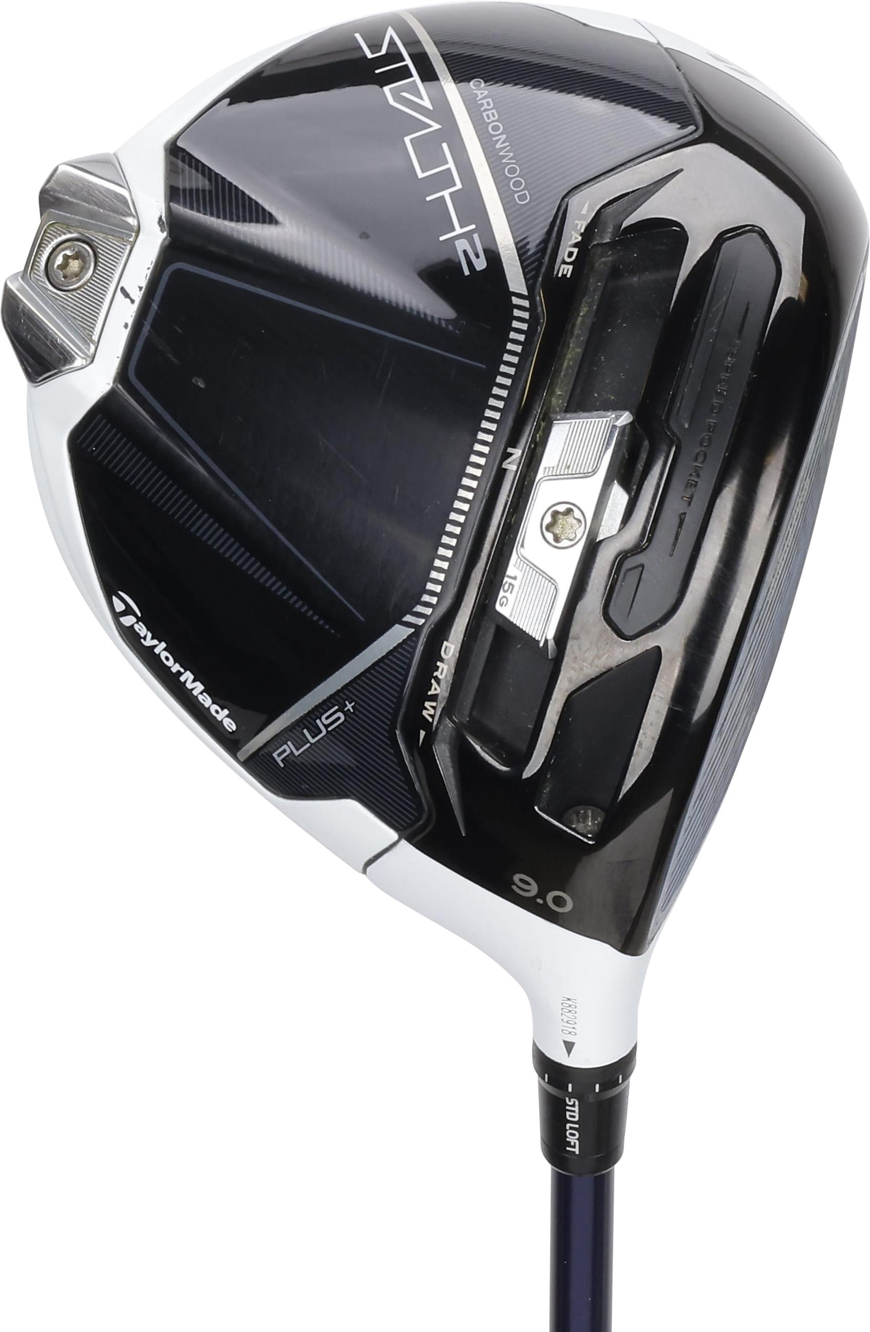 TaylorMade MyStealth 2 Plus White/Black w/Blue Face Driver - Fujikura Ventus TR Blue w/Velocore 5 Shaft - Right Handed - Regular Flex - Standard Length - 9 Loft - Standard Lie Angle - Men - Good