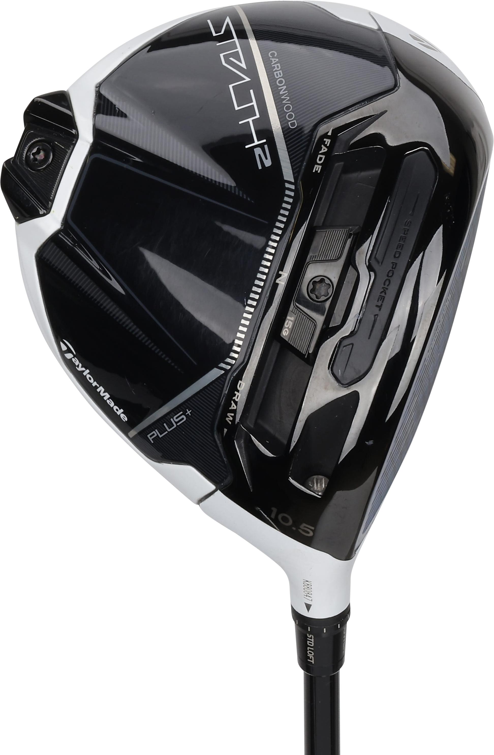 TaylorMade MyStealth 2 Plus White/Black w/Blue Face Driver - mitsubish chemical kaili white 70 Shaft - Left Handed - Extra Stiff Flex - Standard Length - 9 Loft - Standard Lie Angle - Men - Good