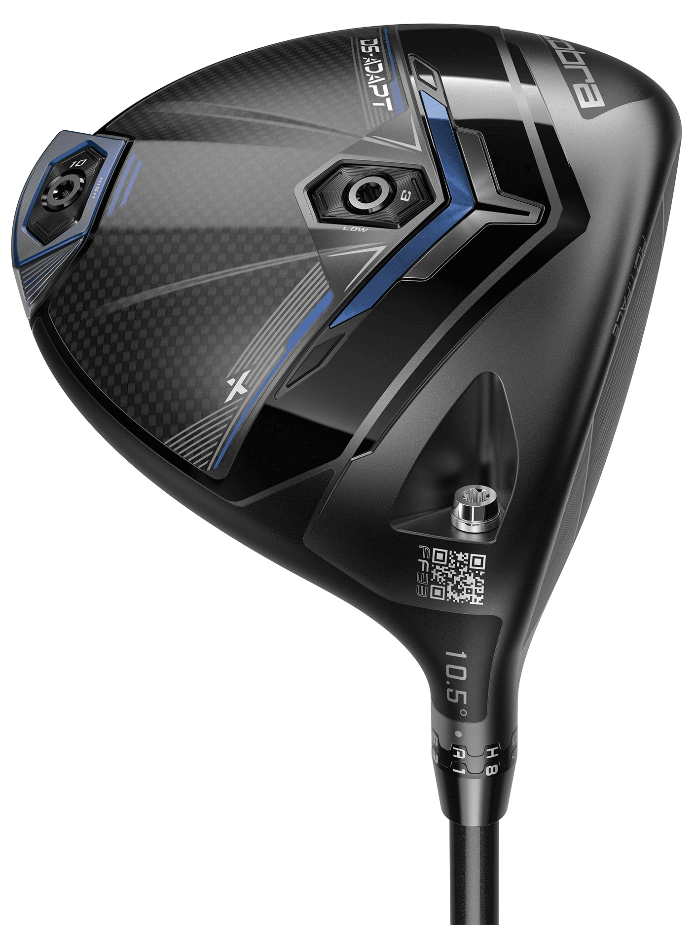 Cobra DS ADAPT X Driver - Project X Denali Blue 60 Shaft - Right Handed - Stiff Flex - Standard Length - 9 Loft - Standard Lie Angle - Men - Excellent