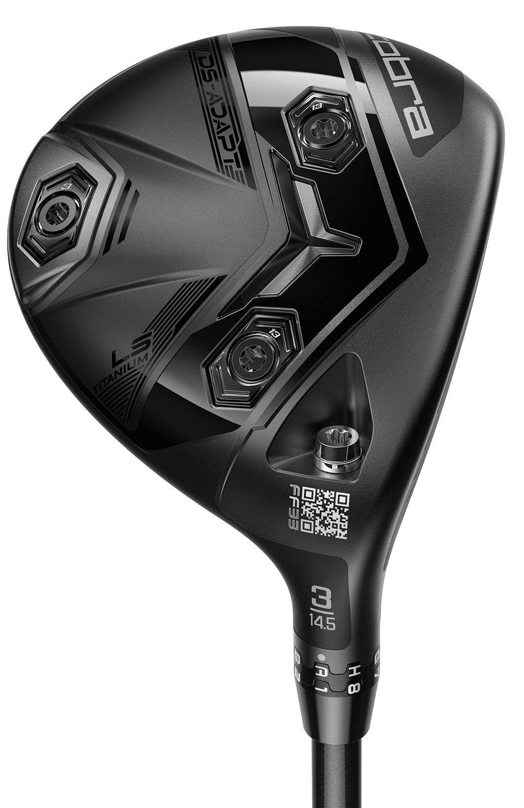 Cobra DS ADAPT LS Fairway Wood - Fujikura ATMOS Black Tour Spec 8 Shaft - 5 Wood - Right Handed - Tour Extra Stiff Flex - Standard Length - 17.5 Loft - Standard Lie Angle - Men - Excellent