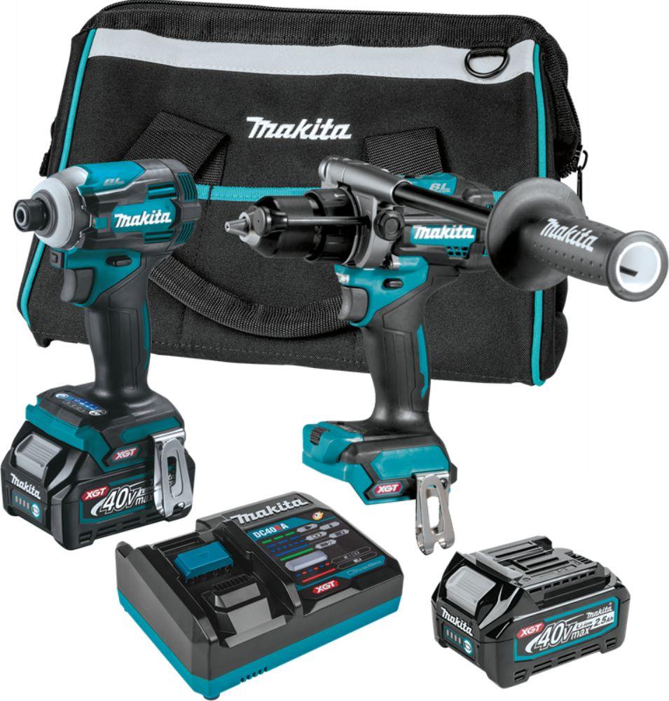Makita GT200D-R 40V max XGT Brushless Cordless 2‑Pc. Combo Kit Drill (2.5Ah)