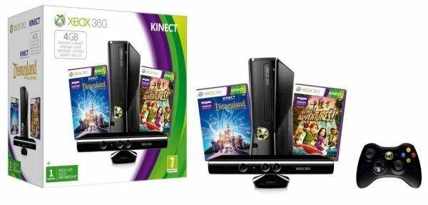 Microsoft Xbox 360 Console with Kinect Holiday Value Bundle - 4GB - Black - Excellent