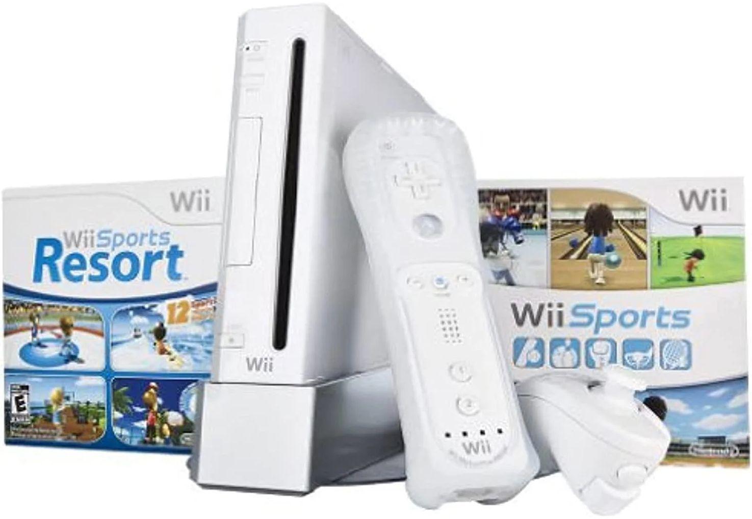 Nintendo Wii Limited Edition Sports Resort Pak Game Console Bundle - Default - Excellent