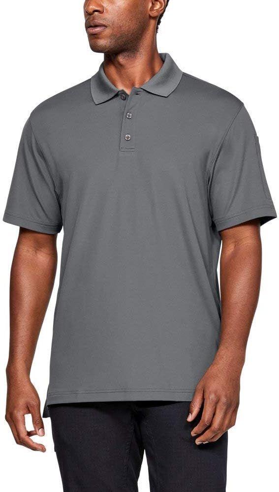 Under Armour  Men's Performance Tactical Golf Polo Shirt - Gray/Graphite - S - Excellent